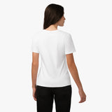 Camiseta Blanca Logo Blanco para Mujer