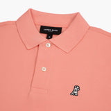 Polo Coral Logo Blanco