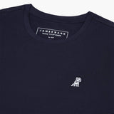 Camiseta Azul Logo Blanco para Mujer