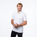 Polo Blanca Logo en Silicone Blanco