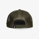 Gorra Retro Camuflaje Verde Logo Verde