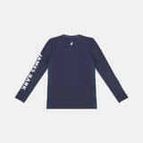 Camisa Playera Azul Manga Larga para Niños