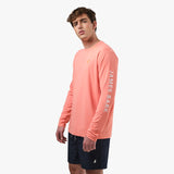 Camisa Playera Melocotón Manga Larga para Hombre