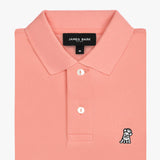 Polo Coral Logo Blanco