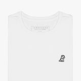 Camiseta Blanca Logo Blanco para Mujer