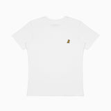 Camiseta Blanca Logo Dorado para Mujer