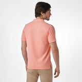 Polo Coral Logo Blanco