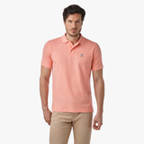 Polo Coral Logo Blanco