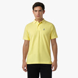 Polo Amarillo Claro Logo Blanco