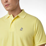 Polo Amarillo Claro Logo Blanco