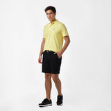 Polo Amarillo Claro Logo Blanco