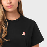 Camiseta Gráfica JB Amalfi Negra para Mujer