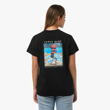 Camiseta Gráfica de Signos Amalfi Negra para Mujer