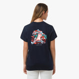 Camiseta Gráfica Positano Azul para Mujer