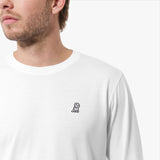 Camiseta Manga Larga Blanca Logo Blanco para Hombre