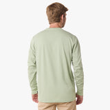 Camiseta Manga Larga Verde Claro Logo Blanco para Hombre