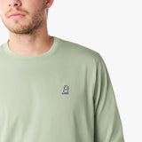 Camiseta Manga Larga Verde Claro Logo Blanco para Hombre