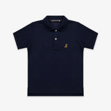 Polo Azul Logo Dorado Niño