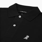 Polo Negra Manga Larga para Hombre