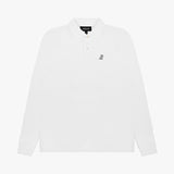 Polo Blanca Manga Larga para Hombre