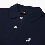 Polo Azul Manga Larga para Hombre
