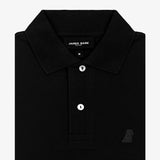 Polo Negra Logo en Silicone Negro