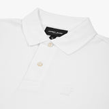 Polo Blanca Logo en Silicone Blanco