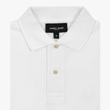 Polo Blanca Logo en Silicone Blanco