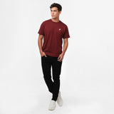 Camiseta Gráfica JB Amalfi Vinotinto para Hombre
