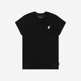 Camiseta Gráfica Positano Negra para Mujer