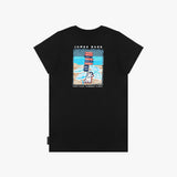 Camiseta Gráfica de Signos Amalfi Negra para Mujer