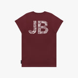 Camiseta Gráfica JB Amalfi Vinotinto para Mujer