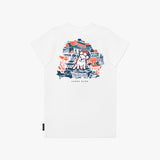 Camiseta Gráfica Positano Blanca para Mujer