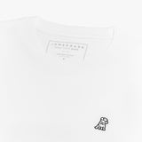 Camiseta Manga Larga Blanca Logo Blanco para Hombre