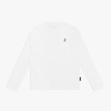 Camiseta Manga Larga Blanca Logo Blanco para Hombre
