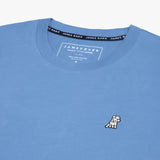 Camiseta Manga Larga Azul Cobalto Logo Blanco para Hombre