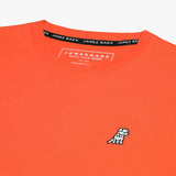 Camiseta Manga Larga Naranja Logo Blanco para Hombre