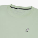 Camiseta Manga Larga Verde Claro Logo Blanco para Hombre