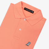 Polo Melocotón Logo Blanco
