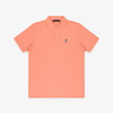 Polo Melocotón Logo Blanco