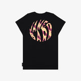 Camiseta Negra Gráfico JB Mujer