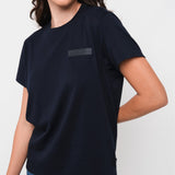 Camiseta Azul Logo Privé Mujer