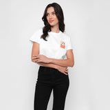 Camiseta Blanca Logo Postal JB Mujer