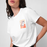 Camiseta Blanca Logo Postal JB Mujer