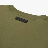 Camiseta Corta Verde Olivo Corte Holgado Mujer