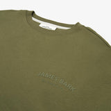 Camiseta Corta Verde Olivo Corte Holgado Mujer