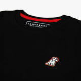 Camiseta Negra Gráfico JB y Logo Niño