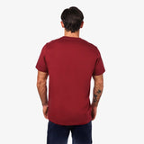 Camiseta Vinotinto Manga Corta Cuello Redondo Logo Blanco