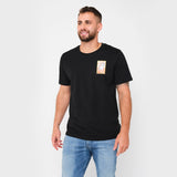 Camiseta Negra Logo Postal JB Hombre