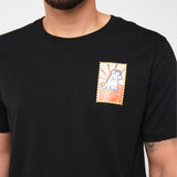 Camiseta Negra Logo Postal JB Hombre